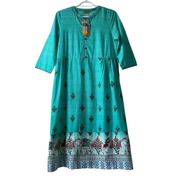 slim fit dress slacks Aurelia Long Sleeve Ballerina Dress – Green